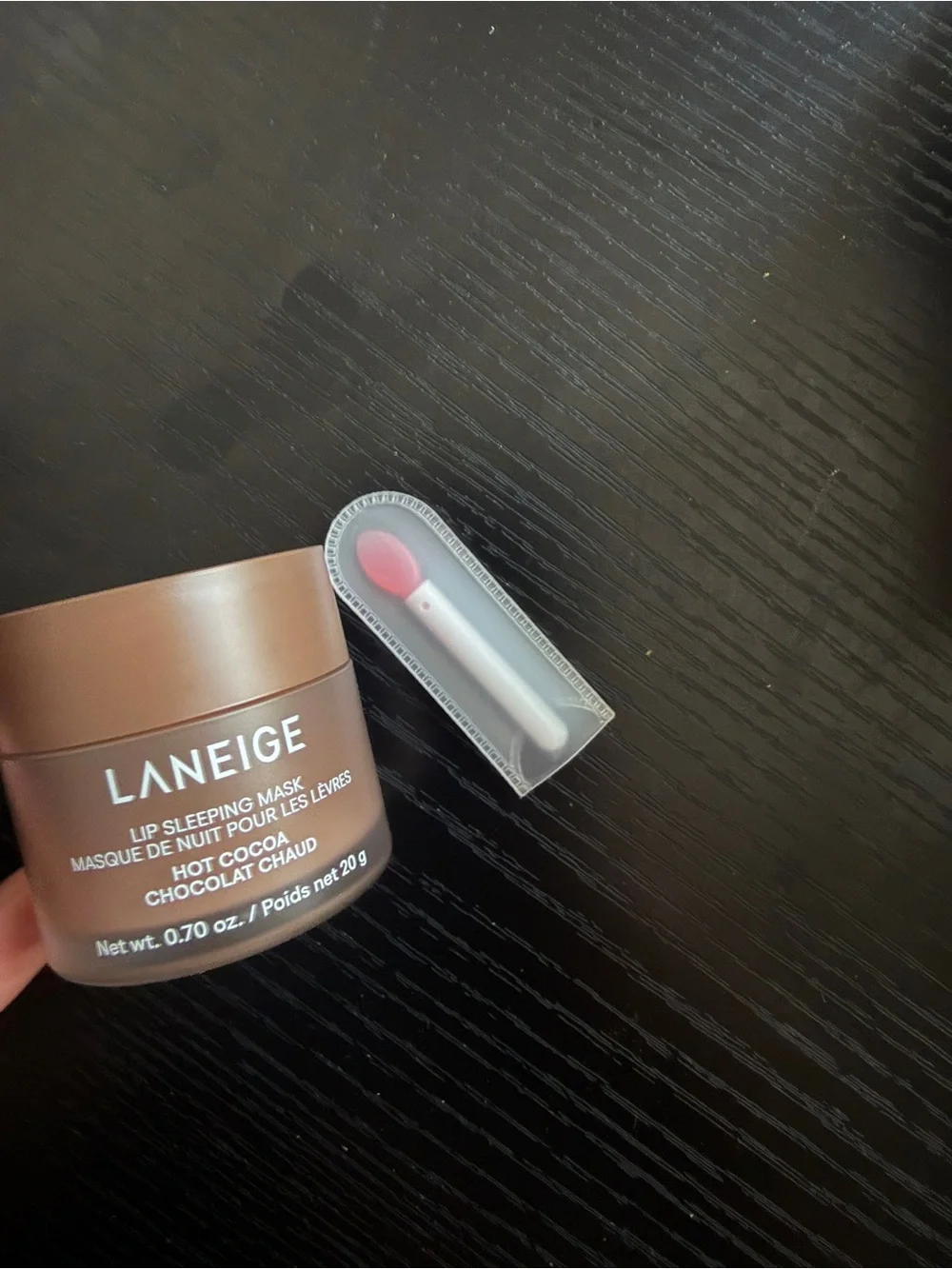 LANEIGE Limited Edition Hot Cocoa Lip Sleeping Mask — Chocolate Brown